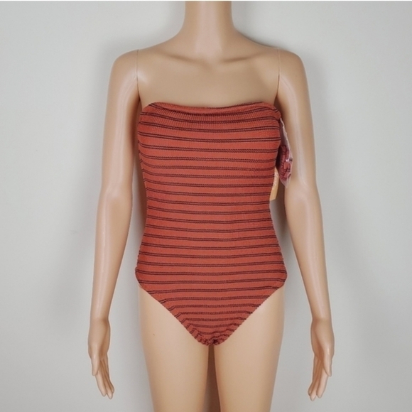 Kona Sol BROWN/PID medium coverage one piece swimsuit Size S - Picture 4 of 13